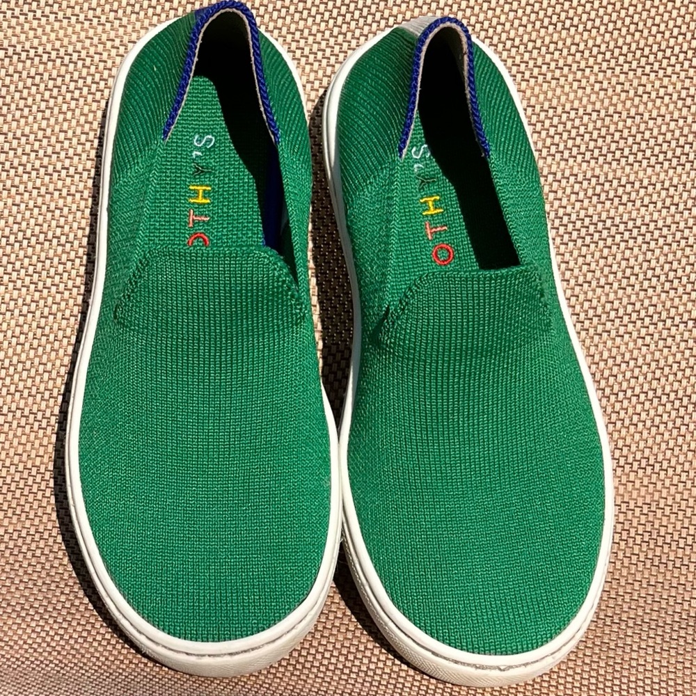 Rothy’s Kids Green Sneakers Sz 13